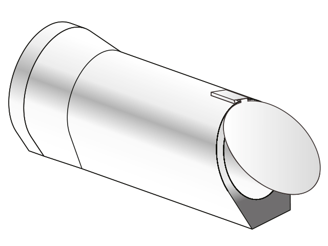 Chiaviche con porta a vento in ferro