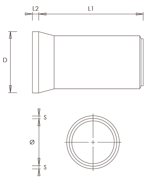 Tubi vibrocompressi a bicchiere da ml. 2