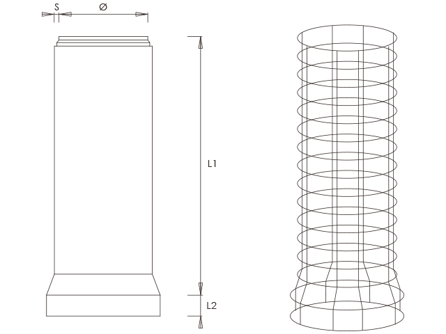 Tubi vibrocompressi a bicchiere armati da ml. 2